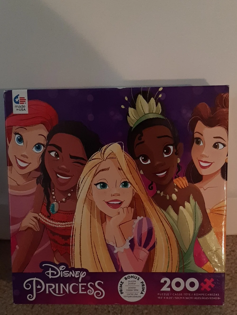 2 Disney Princess Puzzles -200 Pieces
